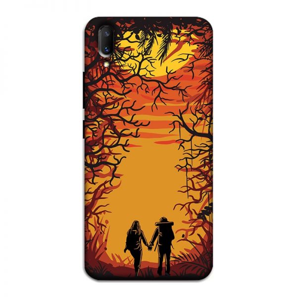 Couple in Forest Vivo V11 Pro Mobile Cover
