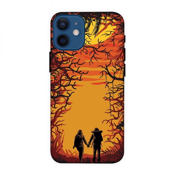 Couple in Forest iPhone 12 Mini Mobile Cover