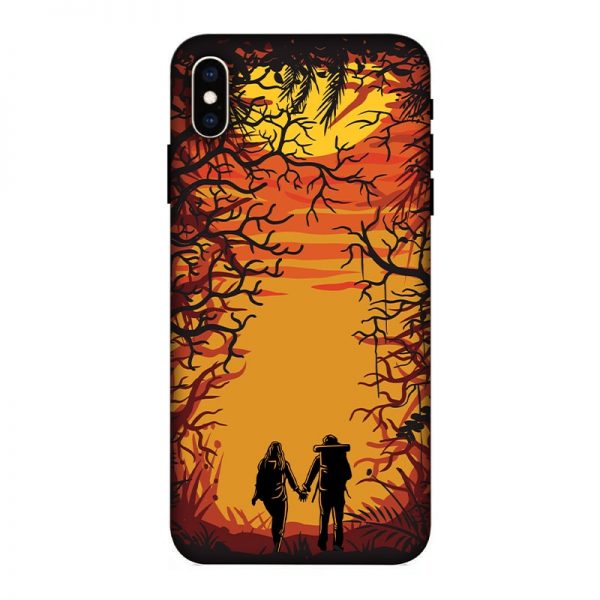Couple in Forest iPhone XS Max Mobile Cover