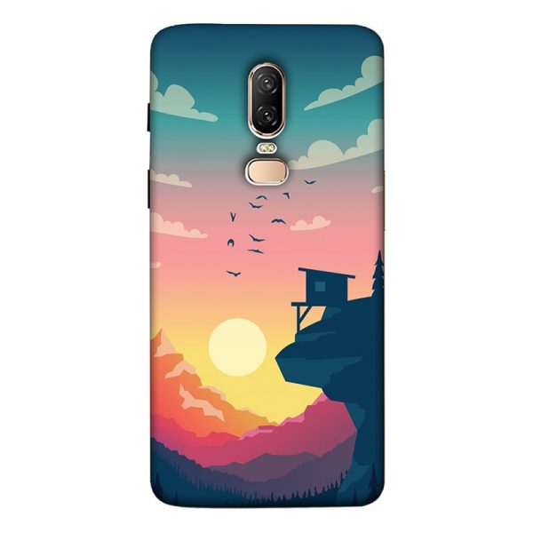 Day and Night OnePlus 6 Mobile Cover