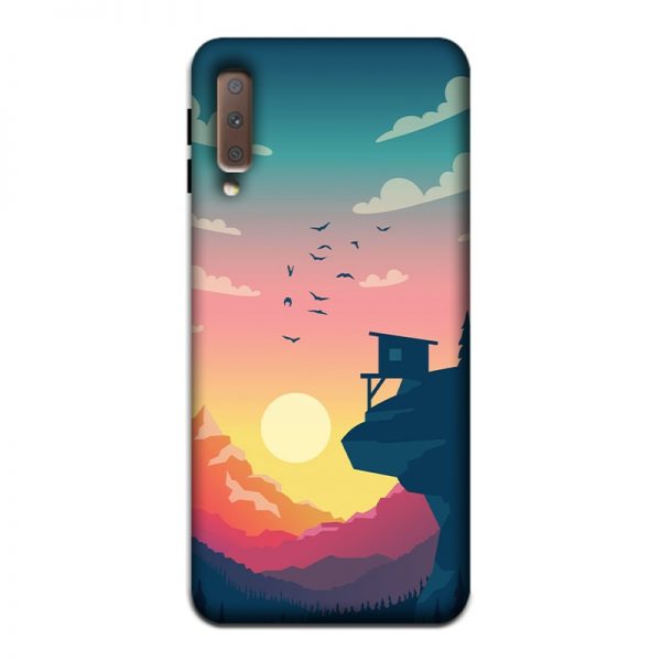 Day and Night Samsung A7 2018 Mobile Cover
