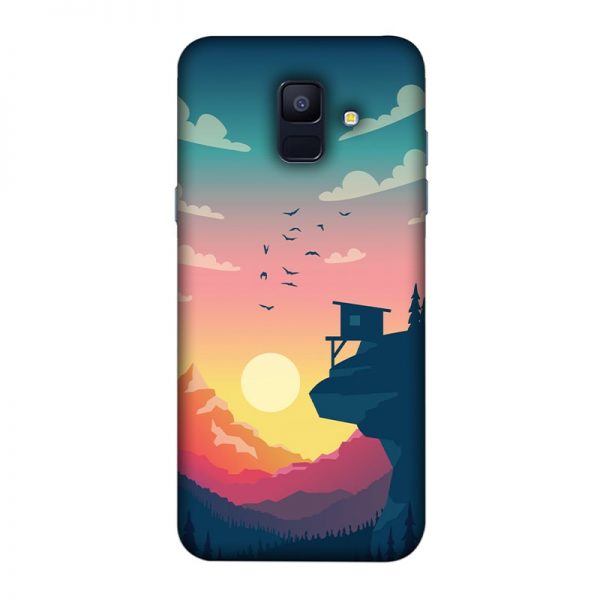 Day and Night Samsung Galaxy A6 Mobile Cover