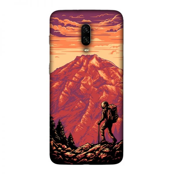Hiker in Forest OnePlus 6T Mobile Cover
