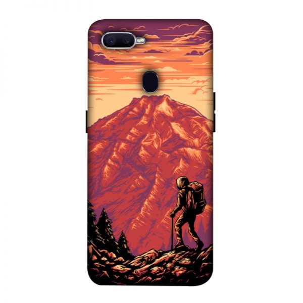 Hiker in Forest Oppo F9 Pro Mobile Cover