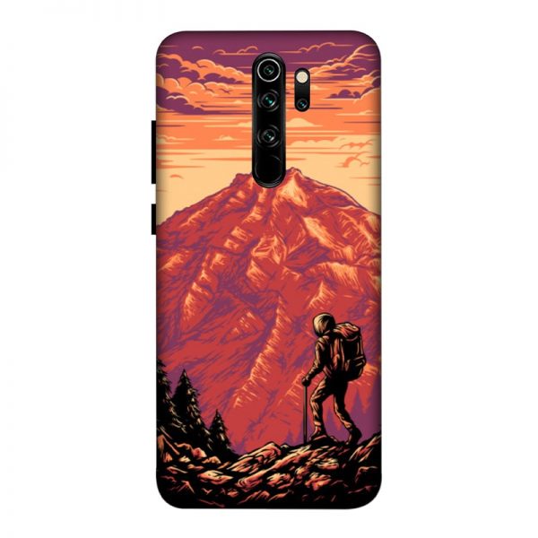 Hiker in Forest Redmi Note 8 Pro Mobile Cover