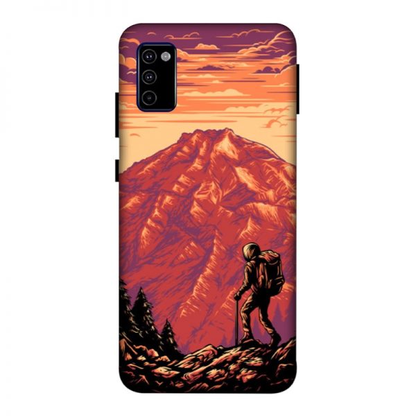 Hiker in Mountain Samsung M51 Mobile Cover