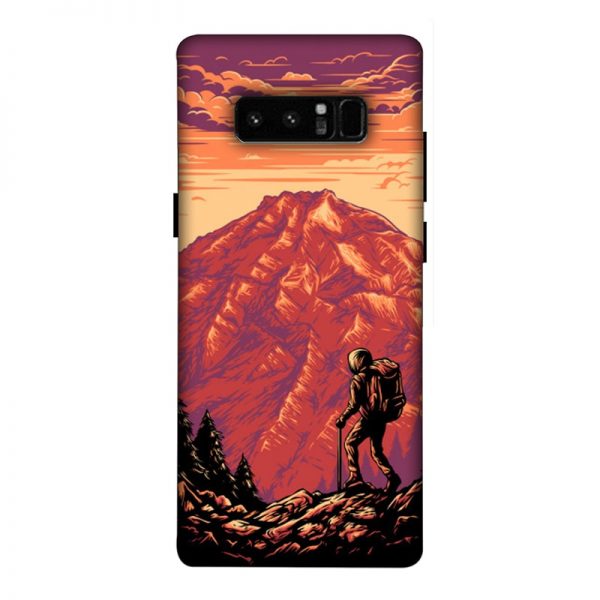 Hiker in Mountain Samsung Galaxy Note 8 Mobile Cover