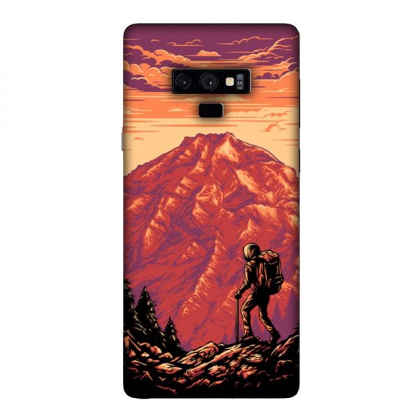 Hiker in Mountain Samsung Galaxy Note 9 Mobile Cover