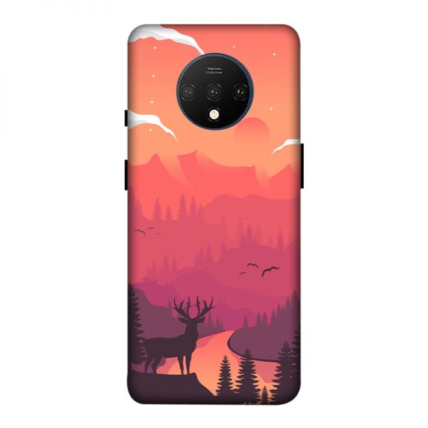 Hot Noon Landscape OnePlus 7T Mobile Cover