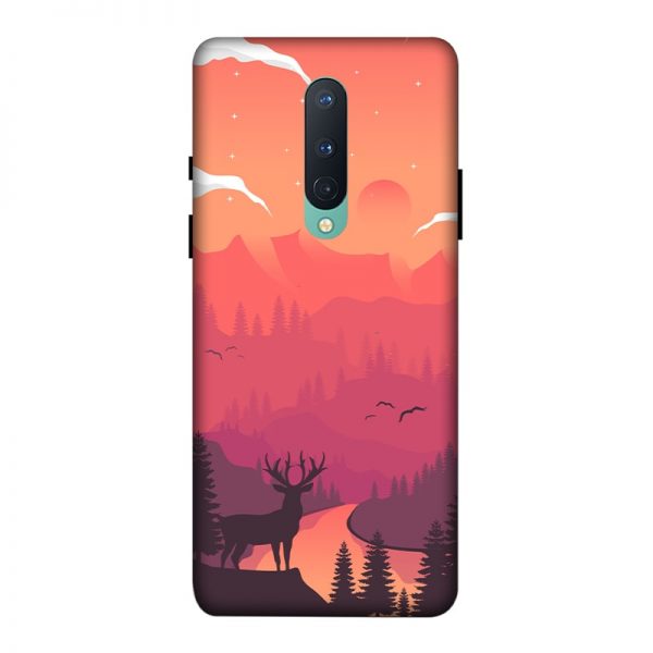 Hot Noon Landscape OnePlus 8 Mobile Cover