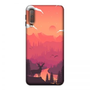 Hot Noon Landscape Samsung A7 2018 Mobile Cover