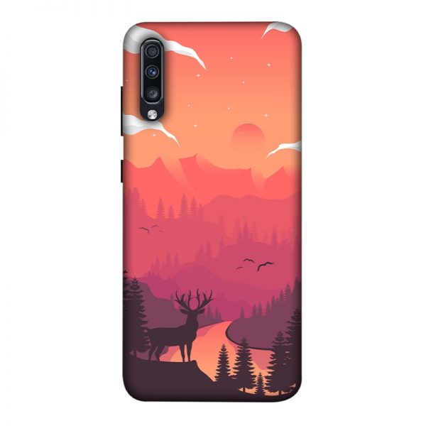 Hot Noon Landscape Samsung A70 Mobile Cover