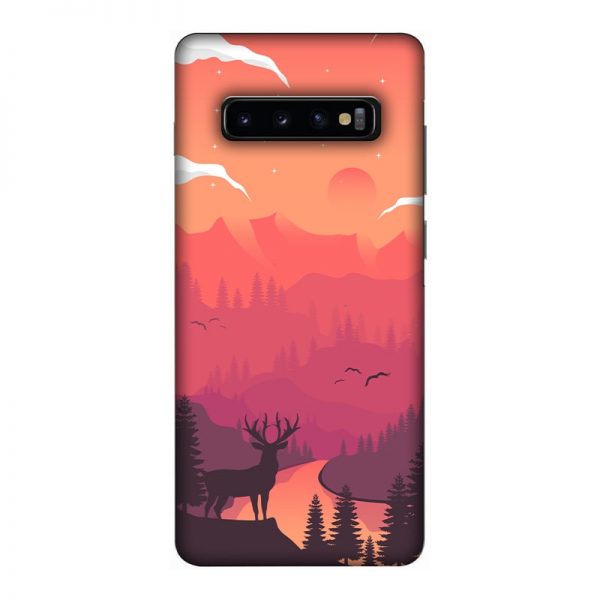 Hot Noon Landscape Samsung Galaxy S10 Plus Mobile Cover