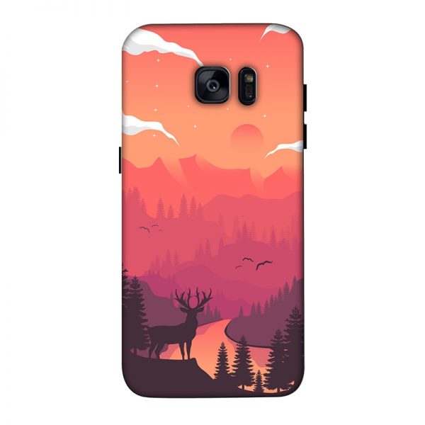 Hot Noon Landscape Samsung Galaxy S7 Edge Mobile Cover