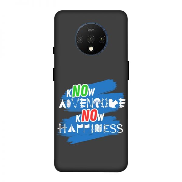 Know Adventure Know Happiness OnePlus 7T Mobile Cover
