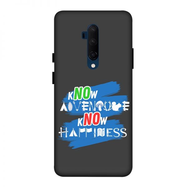 Know Adventure Know Happiness OnePlus 7T Pro Mobile Cover