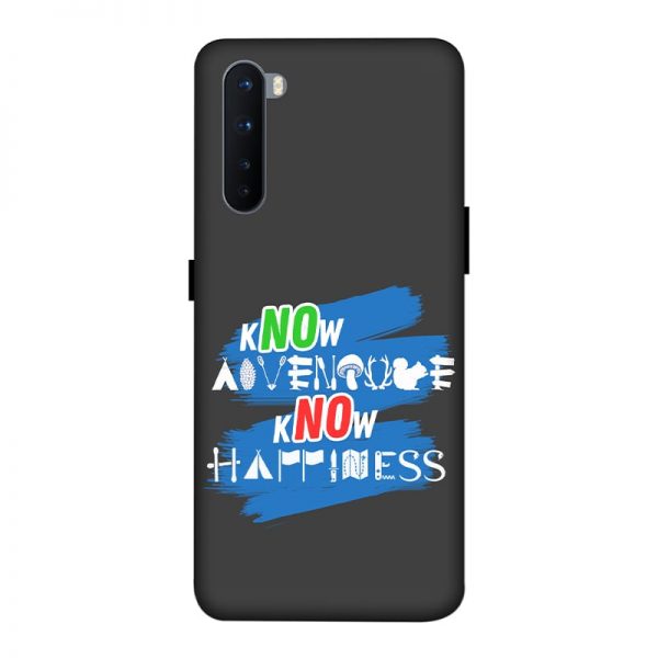 Know Adventure Know Happiness OnePlus Nord Mobile Cover