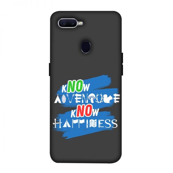 Know Adventure Know Happiness Oppo F9 Pro Mobile Cover