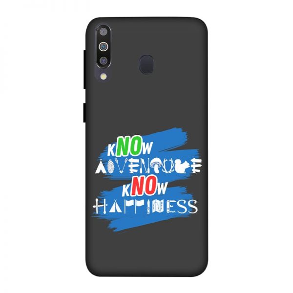 Know Adventure Know Happiness Samsung M30 Mobile Cover