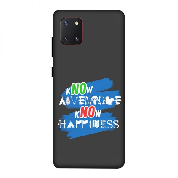 Know Adventure Know Happiness Samsung Galaxy Note 10 Lite Mobile Cover