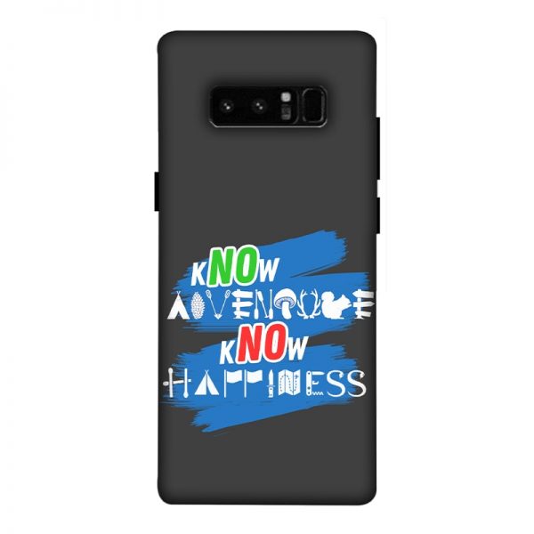 Know Adventure Know Happiness Samsung Galaxy Note 8 Mobile Cover