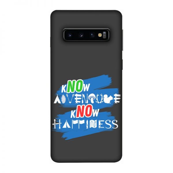 Know Adventure Know Happiness Samsung Galaxy S10 Mobile Cover