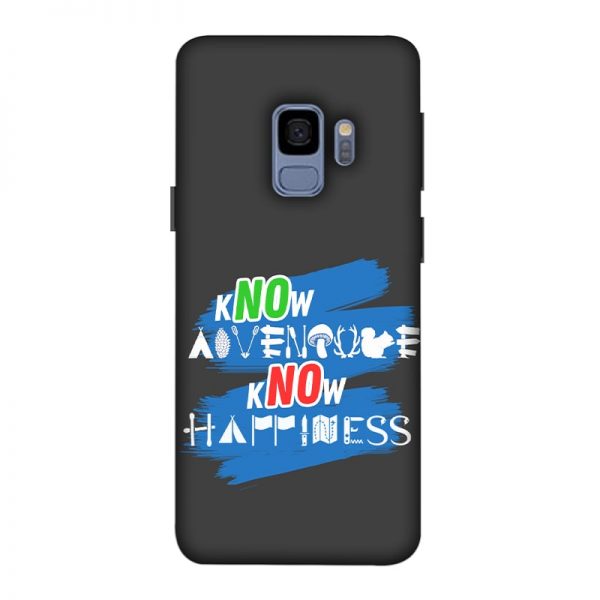 Know Adventure Know Happiness Samsung Galaxy S9 Mobile Cover