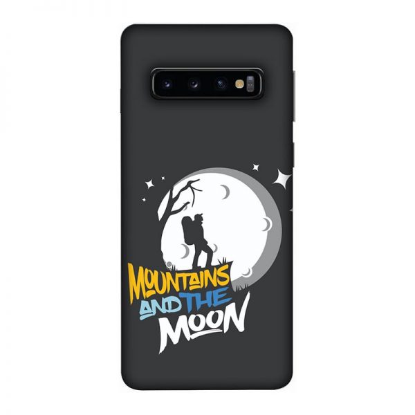 Mountains and the Moon Samsung Galaxy S10 Mobile Cover