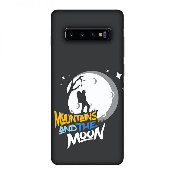 Mountains and the Moon Samsung Galaxy S10 Plus Mobile Cover
