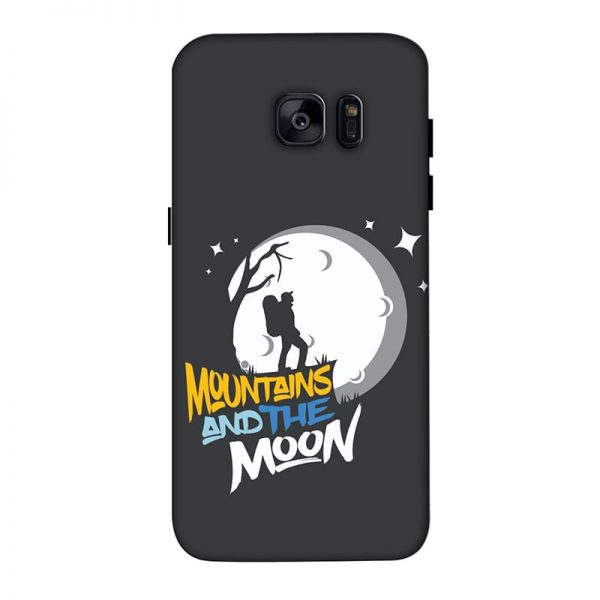 Mountains and the Moon Samsung Galaxy S7 Edge Mobile Cover