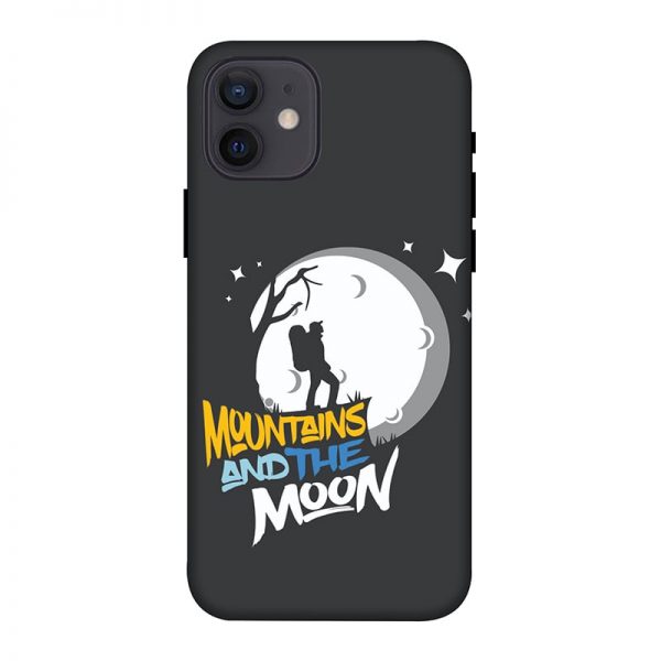 Mountains and the Moon iPhone 12 Mobile Cover