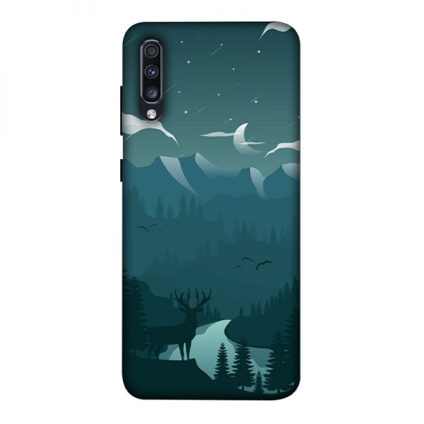 Night Landscape Samsung A70 Mobile Cover