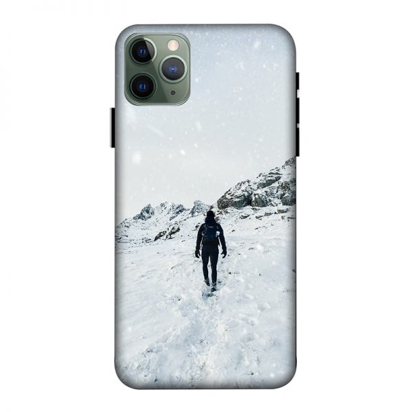 Trekker in Snow iPhone 11 Pro Max Mobile Cover